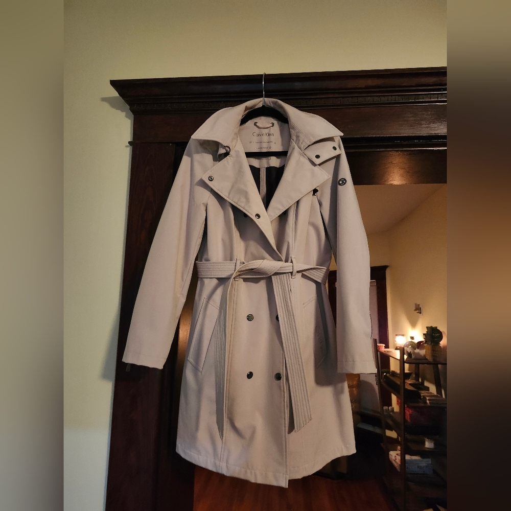 Calvin Klein Women's Beige Trench Coat